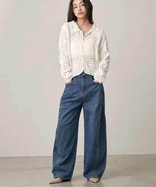 OFROOM ワイドパンツ ジーンズ デニム デニムパンツ Curve Denim Pants