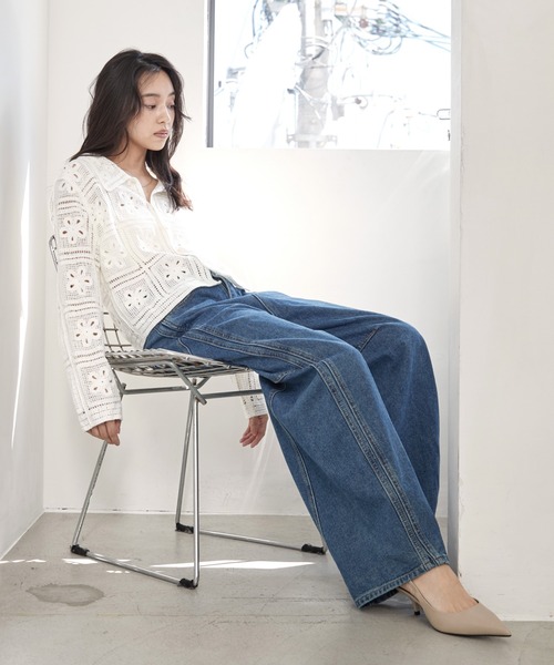 OFROOM ワイドパンツ ジーンズ デニム デニムパンツ Curve Denim Pants