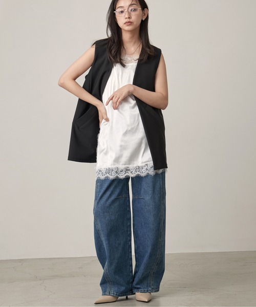 OFROOM ワイドパンツ ジーンズ デニム デニムパンツ Curve Denim Pants