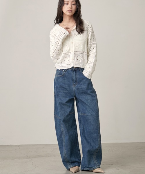 OFROOM ワイドパンツ ジーンズ デニム デニムパンツ Curve Denim Pants