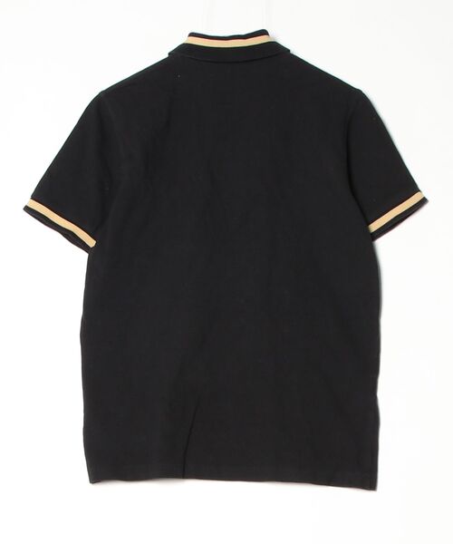 「FRED PERRY」 半袖ポロシャツ 40 ブラック メンズ_画像2