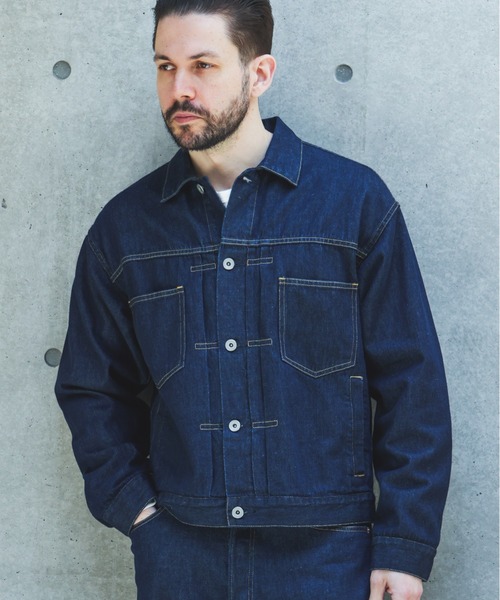 極美品 MR.OLIVE 1stタイプ 赤耳セルビッジ デニムジャケット 日本製 MR.OLIVE（ミスターオリーブ） デニムジャケット gジャン 10oz NATURAL