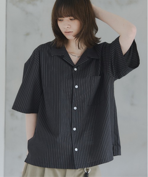 Confirm（コンファーム） シャツ 半袖 Short-Length Open-Collar Shirt