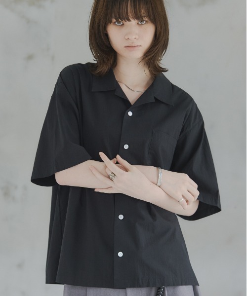 Confirm（コンファーム） シャツ 半袖 Short-Length Open-Collar Shirt