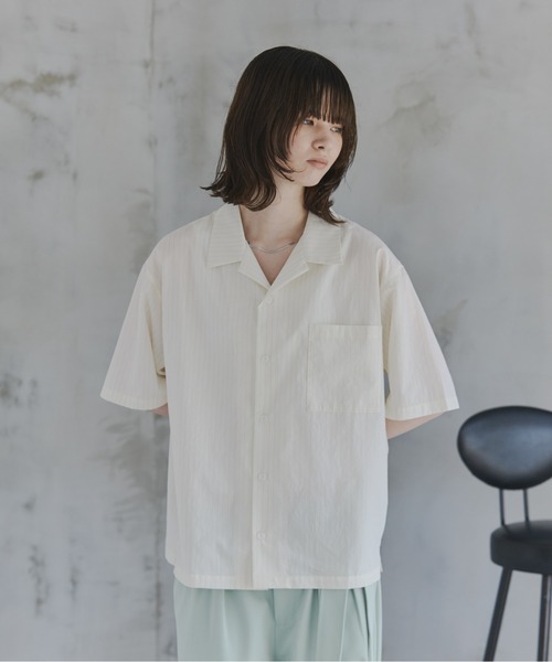 Confirm（コンファーム） シャツ 半袖 Short-Length Open-Collar Shirt