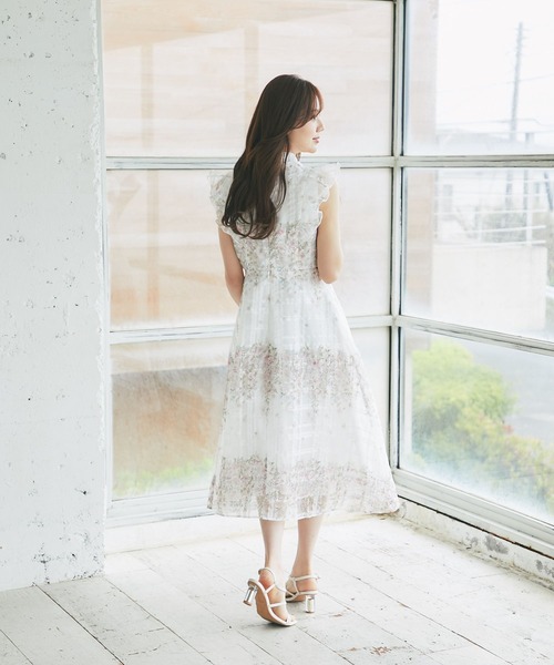 tocco closet(トッコ クローゼット) ワンピース レース襟付きシアー tocco closet(トッコ クローゼット) ワンピース レース襟付きシアー