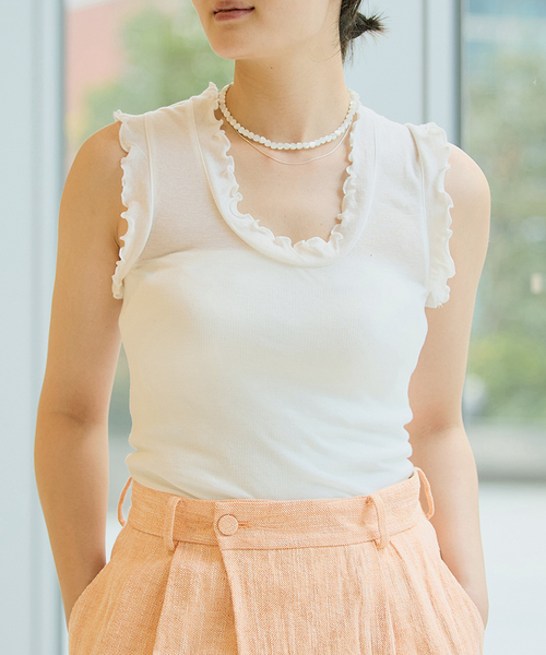 IENA LA BOUCLE（イエナラブークル） タンクトップ ノースリーブ
