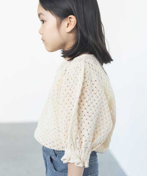「ooju」 「KIDS」半袖カットソー 2 ベージュ キッズ_画像6