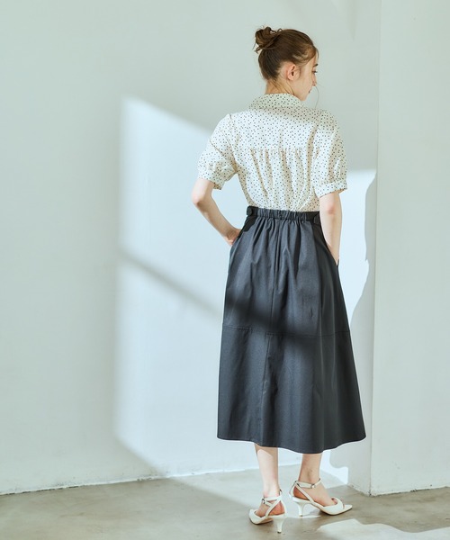 12Twelve Agenda（トゥエルブ アジェンダ） スカート 撥水タックフレア