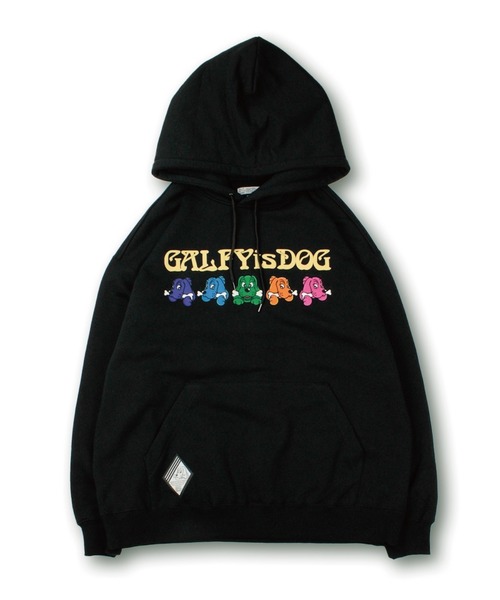 「GALFY」 プルオーバーパーカー L ブラック メンズ_画像3