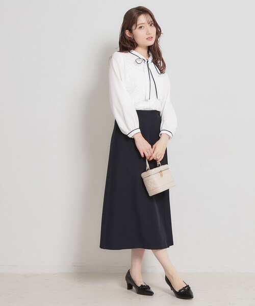 「couture brooch」 長袖ブラウス 40 オフホワイト レディース_画像5