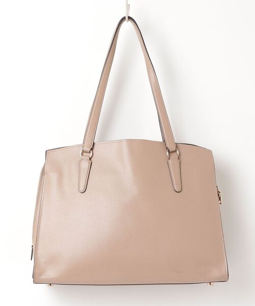 美品　COACH キャリーオール 2WAY ハンドバッグ ショルダー　ベージュ COACH（コーチ） テイタム キャリーオール トートバッグ - ベージュ