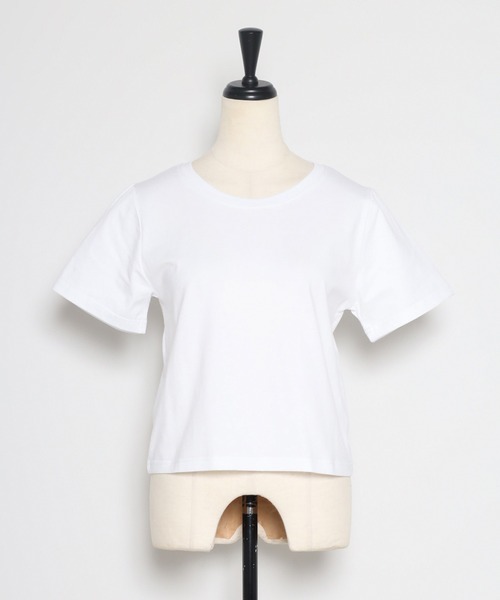 「STRETA」 半袖Tシャツ L ホワイト レディース_画像2