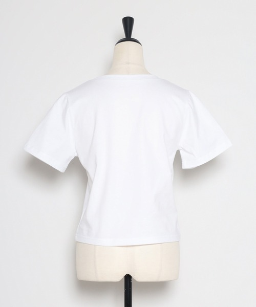 「STRETA」 半袖Tシャツ L ホワイト レディース_画像6