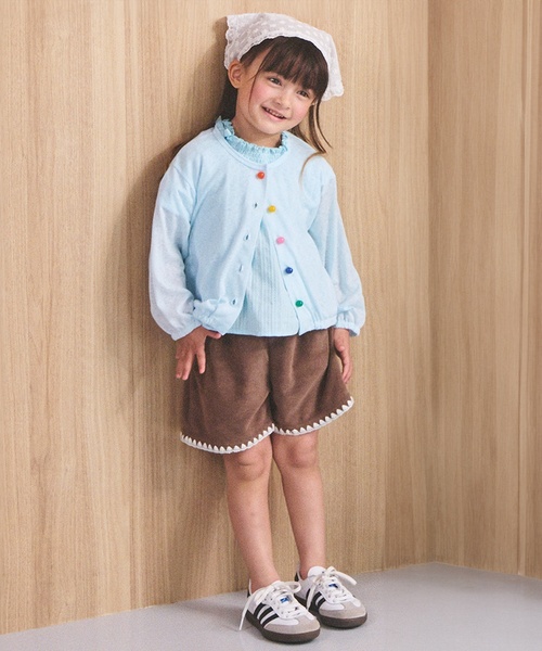 petit main カーディガン 「藤本美貴コラボ」カラフルボタンUVカーデ