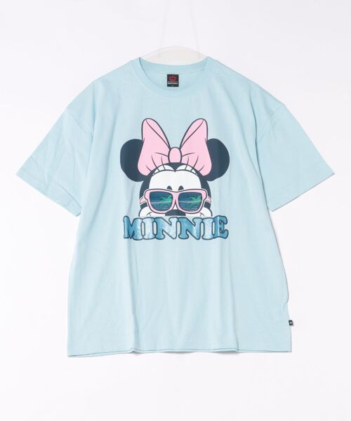 「BABYDOLL」 半袖Tシャツ - ライトブルー メンズ_画像6