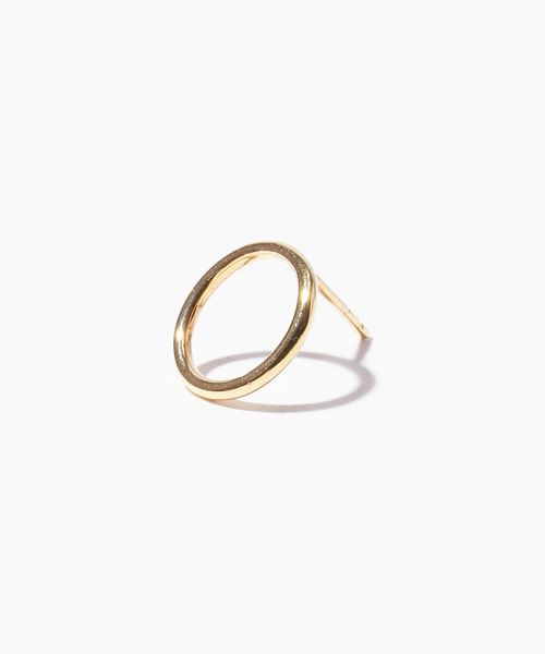 ピアス bone” オーガニックthin サークル ピアス レディースの画像