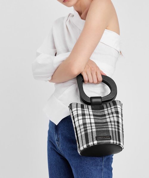 CHARLES & KEITH かご　ハンド　ショルダー　バッグ CHARLES ＆ KEITH（チャールズ&キース） ショルダーバッグ バッグ