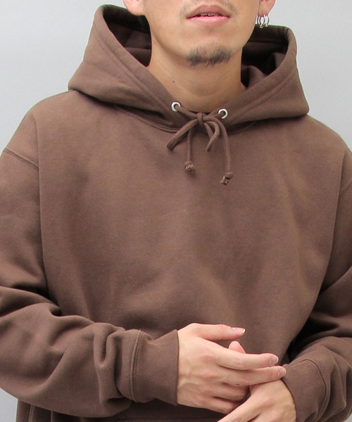 USA古着 BROWNING 肉厚パーカー 茶色 M 短丈 スウェット フーディ United Athle（ユナイテッドアスレ） パーカー 裏起毛 ビッグサイズ