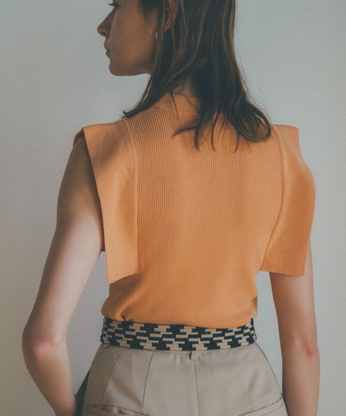 ニット 【CLANE(クラネ)】スクエアスリーブニット SQUARE SLEEVE KNIT ...