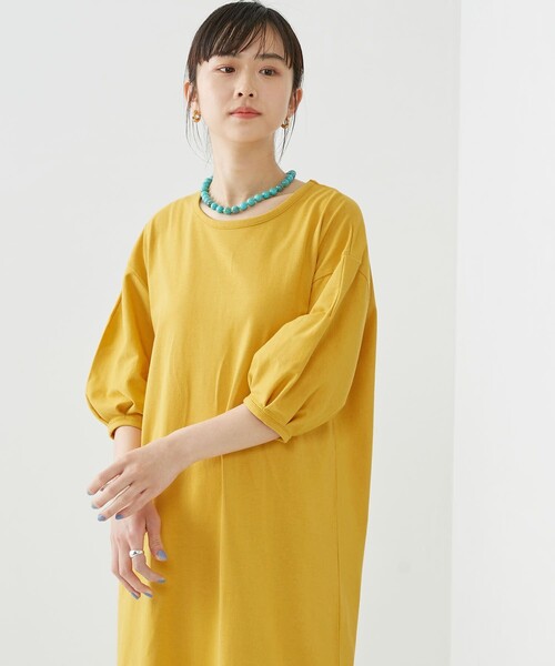 ワンピース Firsthand ファーストハンド オーガニックコットン パフスリーブワンピース Zozotown Yahoo 店 通販 Yahoo ショッピング