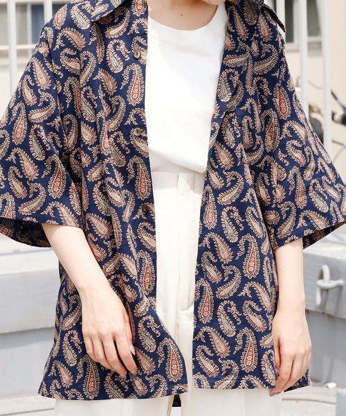 TOWNCRAFT（タウンクラフト） シャツ ブラウス PAISLEY BIG SHIRTS