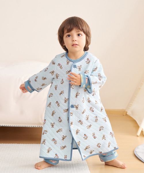 Combi mini ルームウェア ガウン兼用スリーパー（テディベア） キッズ