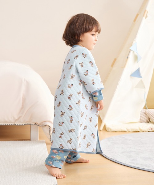 Combi mini ルームウェア ガウン兼用スリーパー（テディベア） キッズ