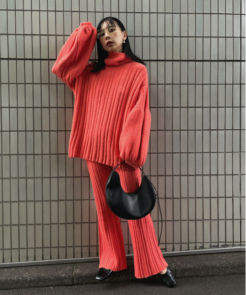 トップス Fluffy loose knit AM1433 Fluffy loose knit
