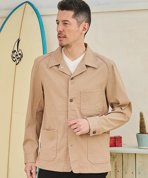 Late checkout カバーオール WAREHOUSE（ウエアハウス） WAREHOUSE Lot 2195 INDIGO PINCHECK