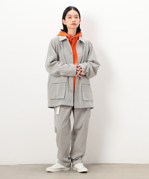 At Last&co ヒッコリーカバーオール 別注】＜UNIVERSAL OVERALL＞ヒッコリー カバーオール