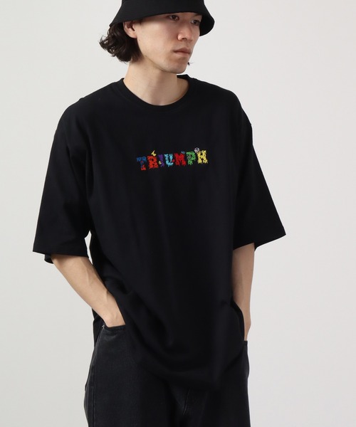 RE730 スマホショルダー tシャツ ビッグシルエット半袖Tシャツ メンズ