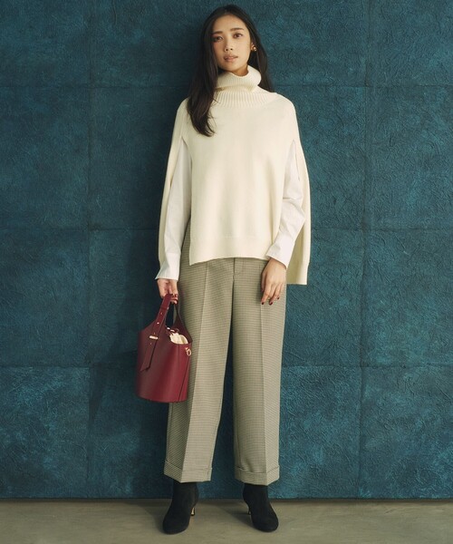 23区（ニジュウサンク） パンツ 「洗える」ガンクラブチェック