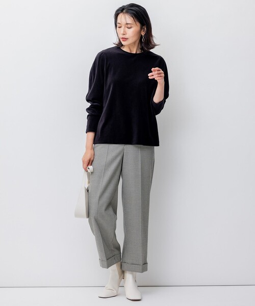 23区（ニジュウサンク） パンツ 「洗える」ガンクラブチェック