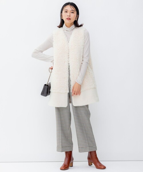 新品未使用23区洗えるガンクラブチェックストレッチ アンクル パンツ 23区 パンツ 「洗える」ガンクラブチェックストレッチ アンクル