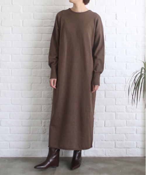 WALANCE（ワランス） ワンピース コットンスムースニットドレス