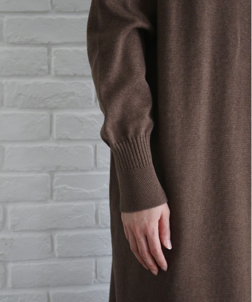 WALANCE（ワランス） ワンピース コットンスムースニットドレス