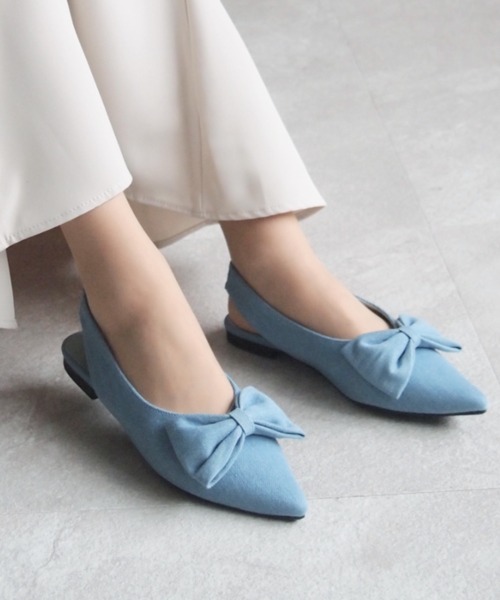 VIVIAN（ヴィヴィアン） パンプス ポインテッドトゥリボンバック