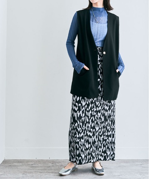 ベスト ジレ ノーカラー ジャケット レディース : ZOZOTOWN
