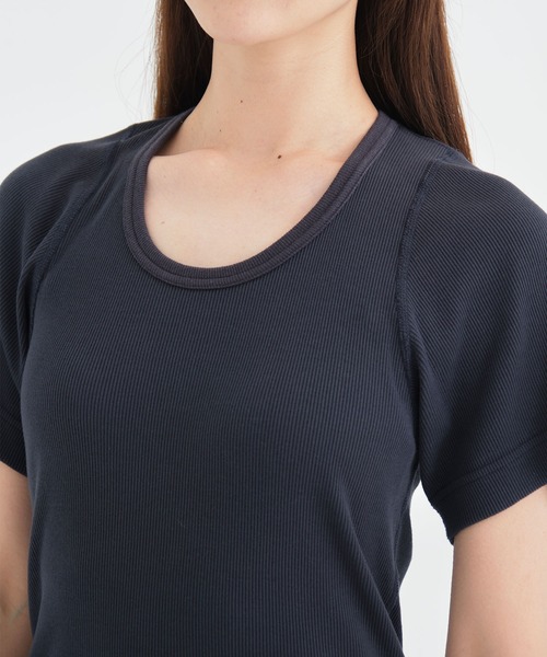 【関税送料込】THE ROW Nadina オーバーサイズ コットンTシャツ OVERNEATH tシャツ 「overneath/オーバーニース」Rib T 027/リブ