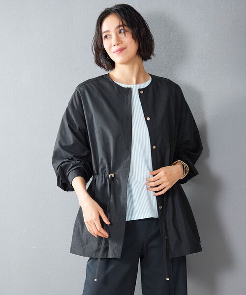 【絶品】 自由区 ブルゾン アウター 「洗える」シアーメモリー レディース ジャケット・アウター