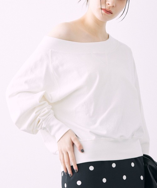 BABYLONE（バビロン） tシャツ ボートクロップドカットソー レディース 