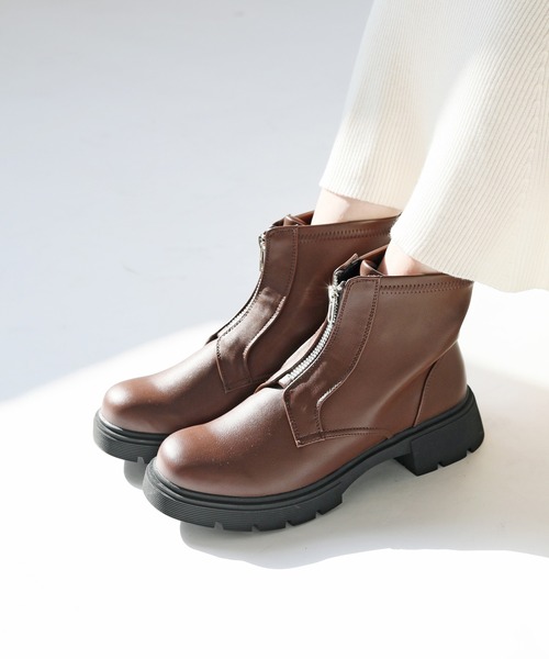 RiiiKa（リーカ） ブーツ 「RiiiKa/リーカ」厚底フロントジップブーツ