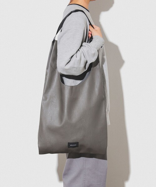 bPr BEAMS ショルダーバッグ フェイクレザー ショッパー L
