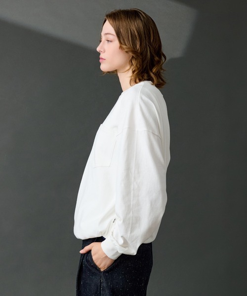 WETTEMPT tシャツ OVERSIZED DRAW CORD LONG TEE / オーバー