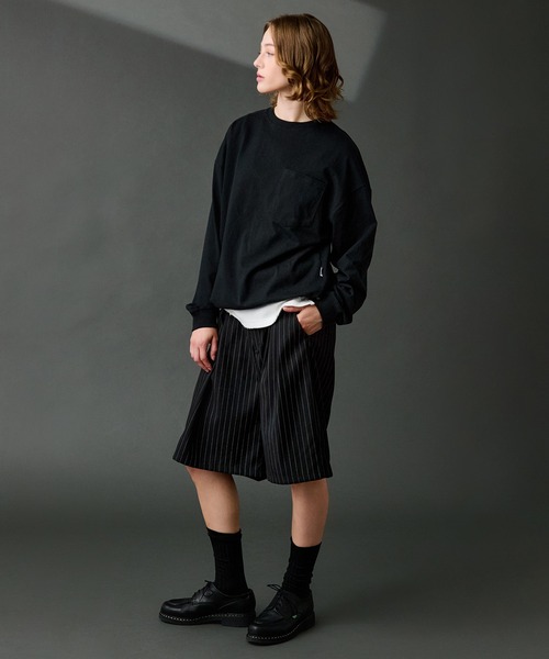 WETTEMPT tシャツ OVERSIZED DRAW CORD LONG TEE / オーバー