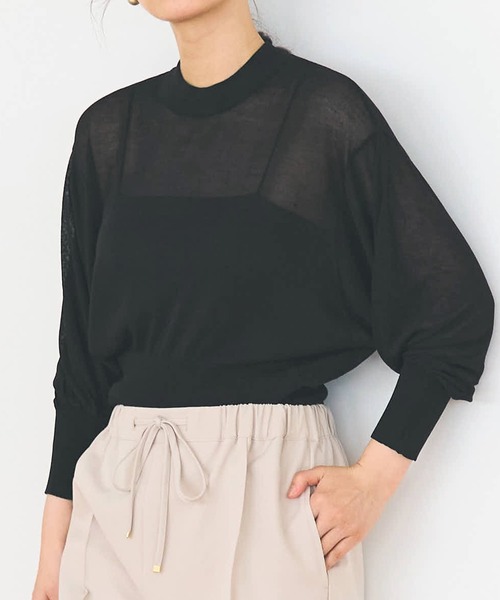 tシャツ バルーン袖シアーニット レディース | coca | 02
