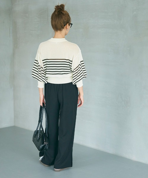 tシャツ バルーン袖シアーニット レディース | coca | 12