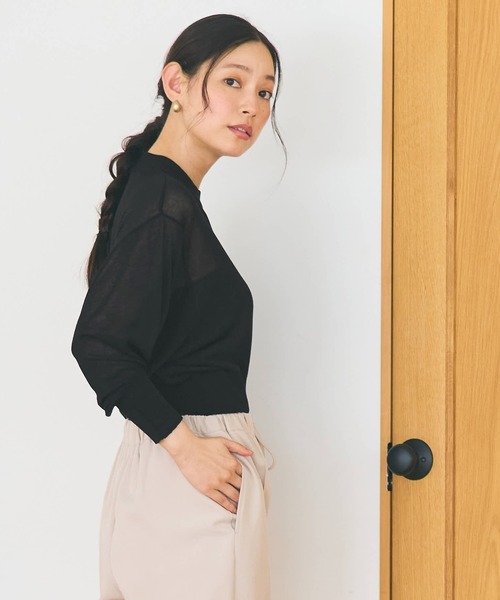 tシャツ バルーン袖シアーニット レディース | coca | 18
