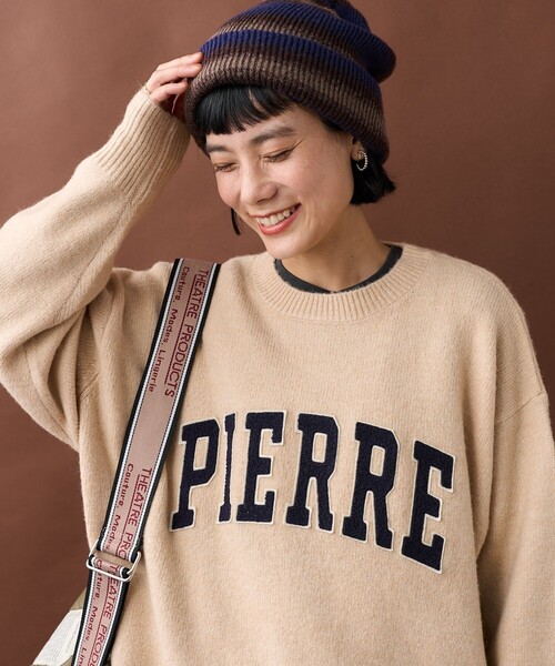 FREAK'S STORE ニット セーター サガラワッペン ロゴニット
